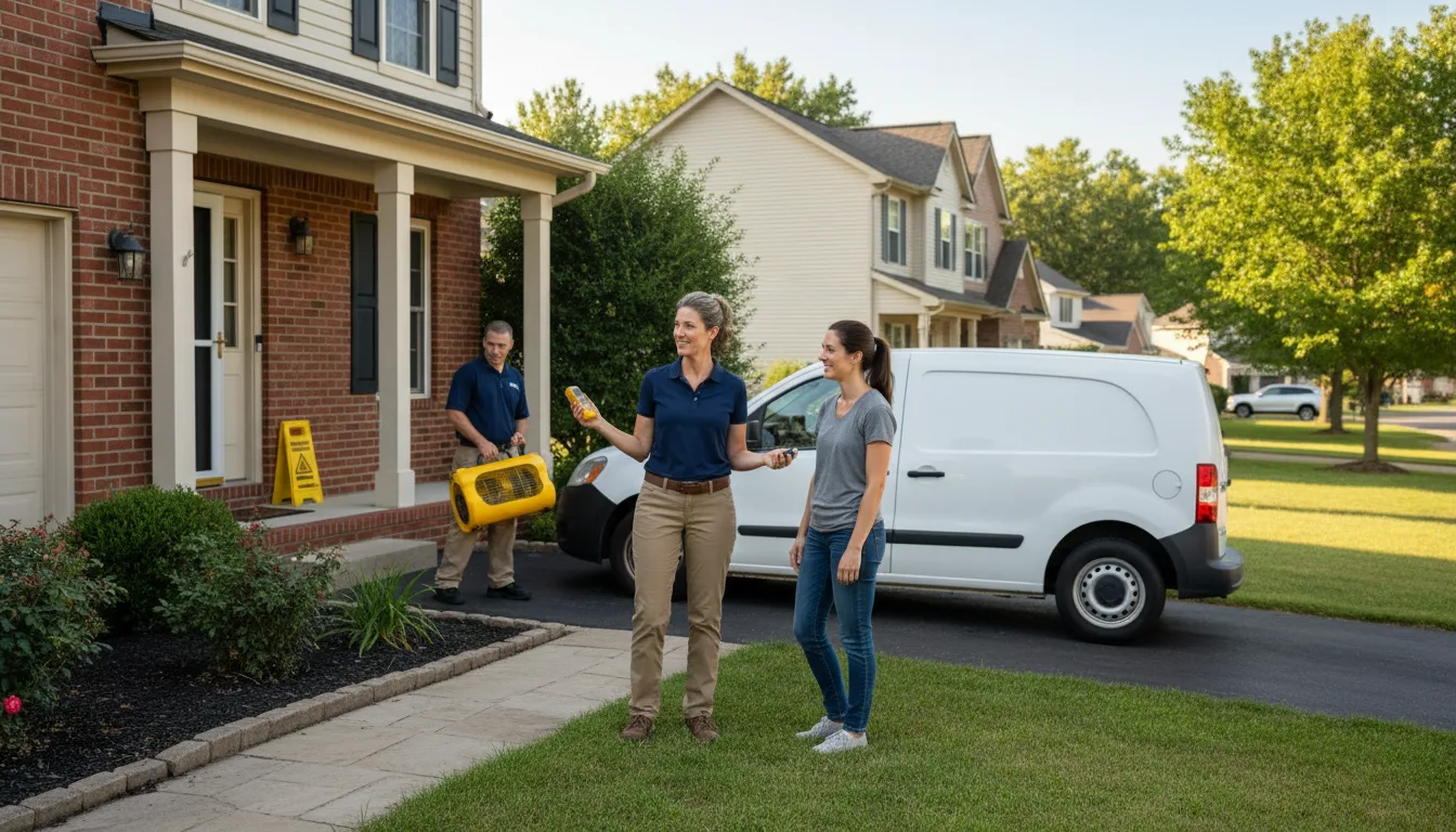 Residential water damage restoration in Columbus, NM